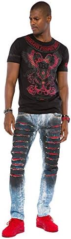 Cipo & Baxx Herren Straight Fit Jeans Hose – Bequem zu tragen, langlebig und mit markanten Kontrastnähten