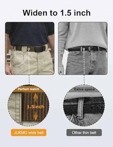 JUKMO Automatik Gürtel für Herren, robustes Nylon, 3,8cm Breite, praktische Ratsche-Funktion | JUKMO Herren Automatik G