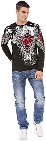 Cipo & Baxx Herren Sweatshirt Series – Stylischer Pullover für Streetwear Lovers – Bequemer Rundhalseinheitsprint Sweate