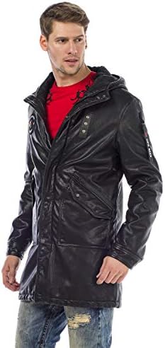 Stylische Winterjacke Herren Cipo & Baxx Series | Warme Winterjacke Herren Cipo & Baxx Series abnehmbarer Kapuze | Func