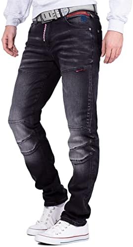 Cipo & Baxx Herren Jeans Regular Fit & Slim Fit - Stylische Denim für Männer mit Used Look & Reißverschlüssen | Perfect