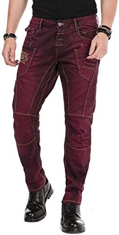 Cipo & Baxx Herren Straight Fit Jeans Hose – Bequem zu tragen, langlebig und mit markanten Kontrastnähten