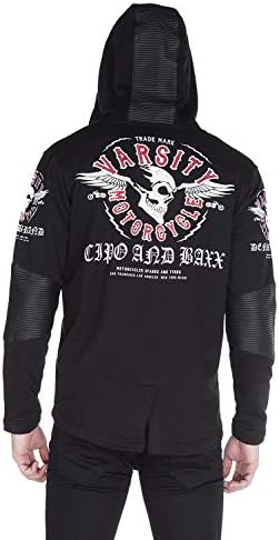 Cipo & Baxx Herren Sweatjacke Hoodie – Stylischer Pullover für Streetwear-Begeisterte mit Reißverschluss & Kapuze für Fr