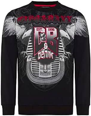 Cipo & Baxx Herren Sweatshirt Series – Stylischer Pullover im Modernen Streetwear Look – Bequemer Sweater für Alltag & F