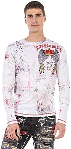 Cipo & Baxx Herren Sweatshirt Series – Stylischer Pullover für Streetwear Lovers – Bequemer Rundhalseinheitsprint Sweate