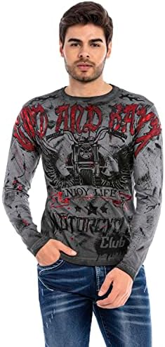 Cipo & Baxx Herren Sweatshirt Series – Stylischer Pullover für Streetwear Lovers – Bequemer Rundhalseinheitsprint Sweate