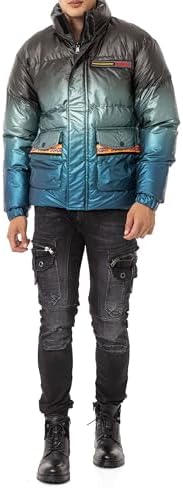 Cipo & Baxx Herren Mantel – Stylische Winterjacke mit warmem Innenfutter und abnehmbarer Kapuze für kalte Tage