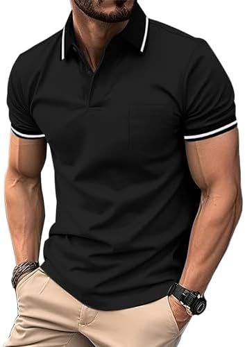 SwissWell 5er Pack Herren Polo T-Shirt Atmungsaktiv leicht Golfessen