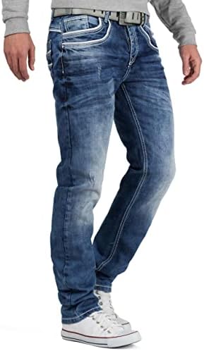 Cipo & Baxx Herren Jeans Regular Fit & Slim Fit - Stylische Denim für Männer mit Used Look & Reißverschlüssen | Perfect
