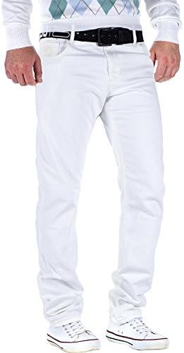 Cipo & Baxx Herren Jeans - Stilvolle Männer Jeans mit 5-Pocket-Design und Kontrastnähten | Bequemer Baumwoll-Elasthan-Mi