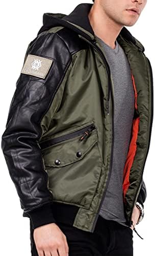 Stylische Winterjacke Herren Cipo & Baxx Series | Warme Winterjacke Herren Cipo & Baxx Series abnehmbarer Kapuze | Func