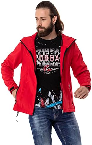 Stylische Winterjacke Herren Cipo & Baxx Series | Warme Winterjacke Herren Cipo & Baxx Series abnehmbarer Kapuze | Func