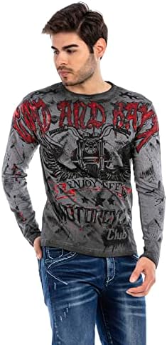 Cipo & Baxx Herren Sweatshirt Series – Stylischer Pullover für Streetwear Lovers – Bequemer Rundhalseinheitsprint Sweate