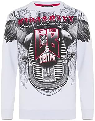 Cipo & Baxx Herren Sweatshirt Series – Stylischer Pullover im Modernen Streetwear Look – Bequemer Sweater für Alltag & F