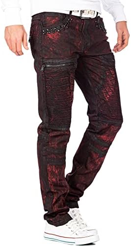 Cipo & Baxx Herren Jeans - Stylische Denim-Mode mit hohem Markanten_design | Regular & Slim Fit | Stonewashed Effect des