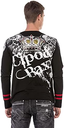 Cipo & Baxx Herren Sweatshirt Series – Stylischer Pullover für Streetwear Lovers – Bequemer Rundhalseinheitsprint Sweate