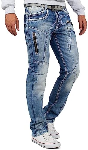 Cipo & Baxx Herren Jeans – Stylische Regular-Fit Denim mit Stone-Washed-Design & Used-Look | Bequeme & modische Jeans fü – Bild 28