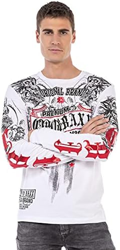 Cipo & Baxx Herren Sweatshirt Series – Stylischer Pullover für Streetwear Lovers – Bequemer Rundhalseinheitsprint Sweate