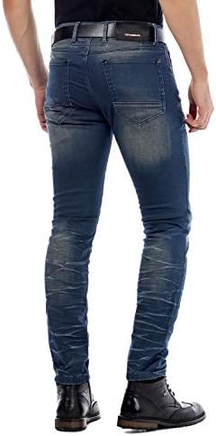 Cipo & Baxx Herren Jeans Hose Look Röhrenjeans Straight Fit Kontrastnähte Trendyhose | Cipo & Baxx Herren Jeans Hose Us