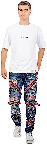 Cipo & Baxx Herren Jeans - Stylische Denim-Mode mit Slim-Fit & Regular-Fit für Individualisten im Bikerstyle!