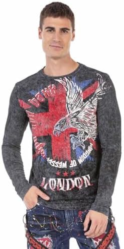 Cipo & Baxx Herren Sweatshirt Series – Stylischer Pullover für Streetwear Lovers – Bequemer Rundhalseinheitsprint Sweate