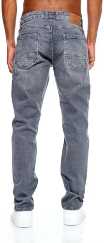 JEEL Herren-Jeans - Regular-Fit Straight-Cut - Stretch - Basic Washed - OEKO-TEX Standard 100