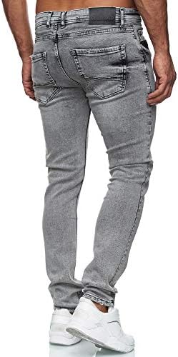Reslad Jeans-Herren Slim Fit Basic Style Stretch-Denim Jeggings RS-2063