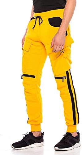 Cipo & Baxx Herren Jogginghose Series - Bequeme Freizeithose mit sportlichem Schnitt und modischem Design für Alltagsgeb