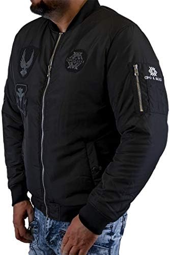 Stylische Winterjacke Herren Cipo & Baxx Series | Warme Winterjacke Herren Cipo & Baxx Series abnehmbarer Kapuze | Func