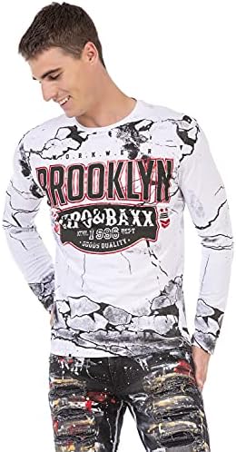Cipo & Baxx Herren Sweatshirt Series – Stylischer Pullover für Streetwear Lovers – Bequemer Rundhalseinheitsprint Sweate