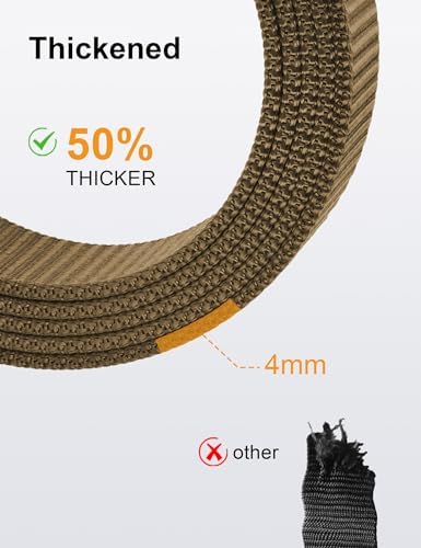 JUKMO Automatik Gürtel für Herren, robustes Nylon, 3,8cm Breite, praktische Ratsche-Funktion | JUKMO Herren Automatik G