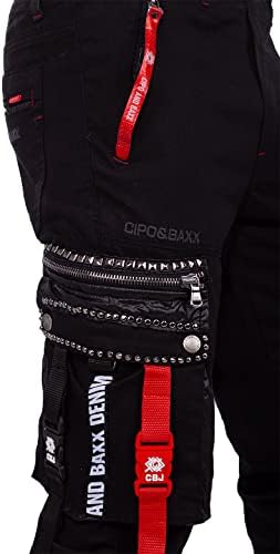 Cipo & Baxx Herren Jogginghose Extravagant Flachصدقemption