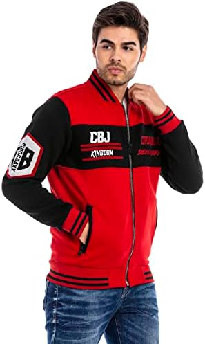 Cipo & Baxx Herren Sweatjacke Hoodie Serie - Stylischer Pullover im Modernen Casual Streetwear Stil für den Alltag, Frei
