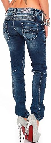 Cipo & Baxx Damen Jeans – Stylische Slim & Regular Fit Hosen mit Stretch & Used-Look | Bequeme Passform, modisches Desig