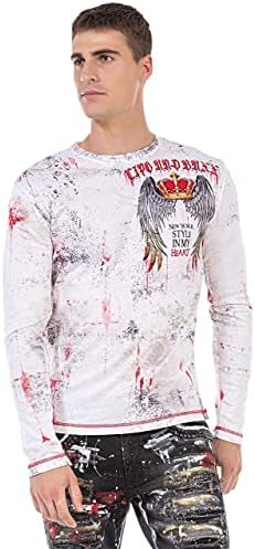 Cipo & Baxx Herren Sweatshirt Series – Stylischer Pullover für Streetwear Lovers – Bequemer Rundhalseinheitsprint Sweate