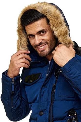 Stylische Winterjacke Herren Cipo & Baxx Series | Warme Winterjacke Herren Cipo & Baxx Series abnehmbarer Kapuze | Func