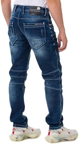 Cipo & Baxx Herren Stretch Jeanhose Slim Fit Trendig und bequem | Cipo & Baxx Männer Stretch Jeanshosen Slim Fit Premiu
