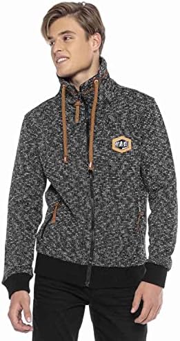 Cipo & Baxx Herren Sweatjacke Hoodie Serie - Stylischer Pullover im Modernen Casual Streetwear Stil für den Alltag, Frei