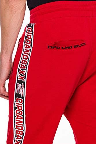 Cipo & Baxx Herren Jogginghose Series - Bequeme Freizeithose mit sportlichem Schnitt und modischem Design für Alltagsgeb