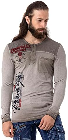 Cipo & Baxx Herren Sweatshirt Series – Stylischer Pullover im Modernen Streetwear Look – Bequemer Sweater für Alltag & F