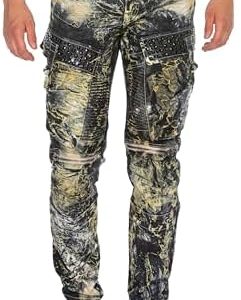 Cipo & Baxx Herren Straight Fit Jeans Hose – Bequem zu tragen, langlebig und mit markanten Kontrastnähten