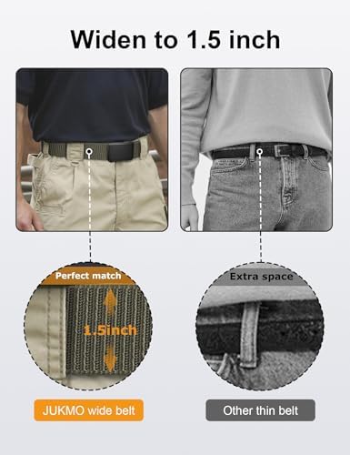 JUKMO Automatik Gürtel für Herren, robustes Nylon, 3,8cm Breite, praktische Ratsche-Funktion | JUKMO Herren Automatik G