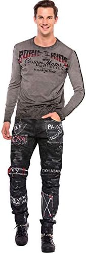 Cipo & Baxx Herren Sweatshirt Stylischer Pullover für moderne Streetwear Look – Bequemer Sweater für Alltag, Freizeit &