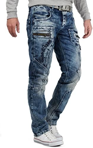 Cipo & Baxx Herren Jeans – Stylische Regular-Fit Denim mit Stone-Washed-Design & Used-Look | Bequeme & modische Jeans fü – Bild 7