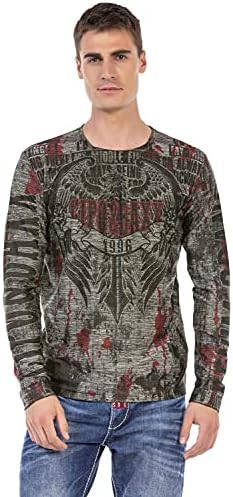 Cipo & Baxx Herren Sweatshirt Series – Stylischer Pullover für Streetwear Lovers – Bequemer Rundhalseinheitsprint Sweate