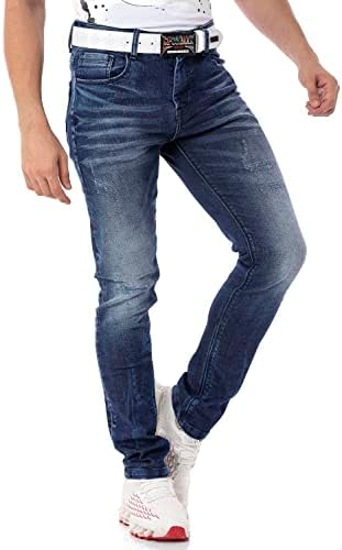 Cipo & Baxx Herren Stretch Jeanhose Slim Fit Trendig und bequem | Cipo & Baxx Männer Stretch Jeanshosen Slim Fit Premiu