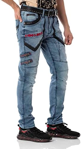 Cipo & Baxx Herren Stretch Jeanhose Slim Fit Trendig und bequem | Cipo & Baxx Männer Stretch Jeanshosen Slim Fit Premiu