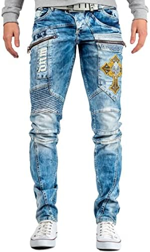 Cipo & Baxx Herren Jeans – Stylische Regular-Fit Denim mit Stone-Washed-Design & Used-Look | Bequeme & modische Jeans fü – Bild 36
