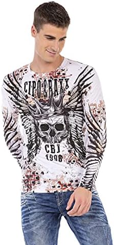 Cipo & Baxx Herren Sweatshirt Series – Stylischer Pullover für Streetwear Lovers – Bequemer Rundhalseinheitsprint Sweate