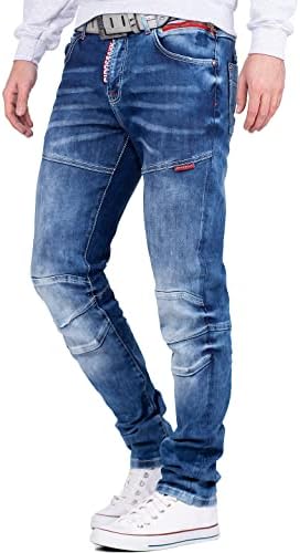 Cipo & Baxx Herren Jeans Regular Fit & Slim Fit - Stylische Denim für Männer mit Used Look & Reißverschlüssen | Perfect